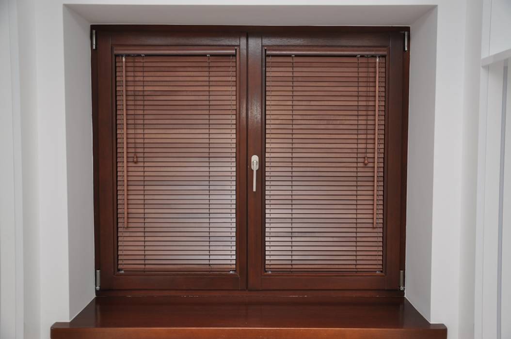 Żaluzje drewniane Gama Styl Dekoracje Okien Klasyczne okna i drzwi Drewno O efekcie drewna żaluzje drewniane,wood blinds,żaluzja,drewniana,brązowa