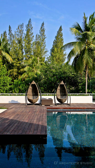 Modena condominium Design, D' Architects Studio D' Architects Studio สระว่ายน้ำ ไม้ Wood effect สระว่ายน้ำ