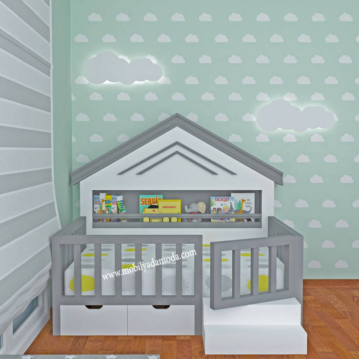 Kamar Bayi Anak Modern Oleh Mobi Lyada Moda Modern Kayu Wood Effect Homify