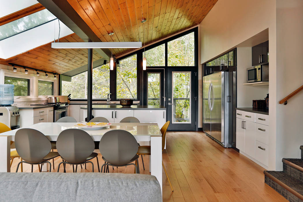 West Hawk Lake Interior Unit 7 Architecture Modern dining room kitchen,dining,modern,contemporary,cottage,cabin,residential