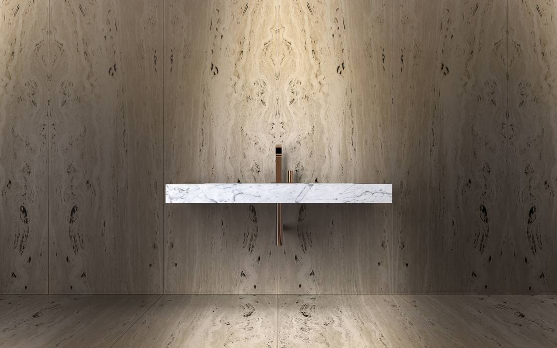 IWO JIMA, TCC Whitestone TCC Whitestone Modern Bathroom Marble washbasin,wall-hung,marble,carved,design,Sinks