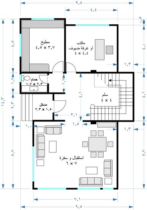 فيلا مودرن تطل علي بحيرة مريوط, TRK Architecture TRK Architecture Paredes e pisos modernos