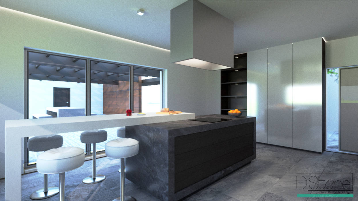 Ambiente Residencial - Cozinhas, Distone Distone Modern kitchen Stone Bench tops