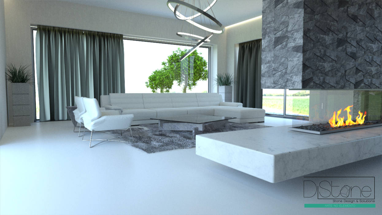 Ambiente Residencial - Sala de Estar, Distone Distone Modern Oturma Odası Taş Aksesuarlar & Dekorasyon