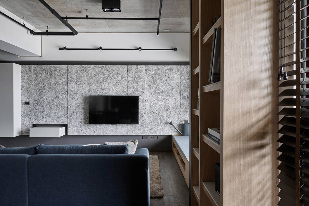 TOUGH INN, 寬度 空間設計整合 寬度 空間設計整合 现代客厅設計點子、靈感 & 圖片
