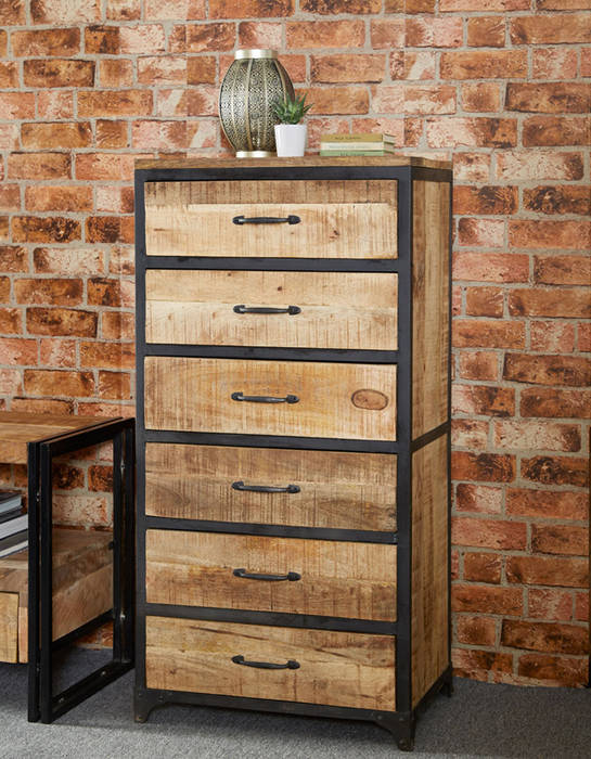 Cosmo Industrial Chest Industasia Industrial style living room Storage