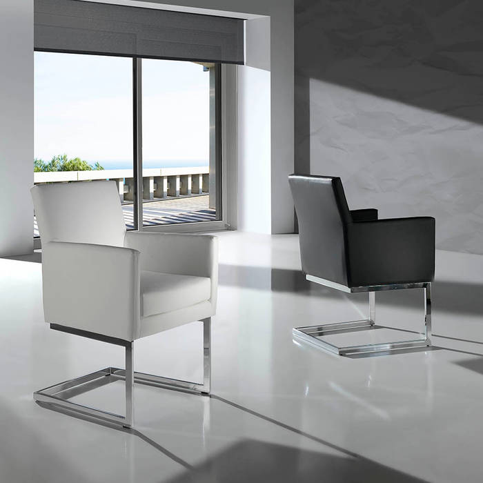 Cadeiras Chairs www.intense-mobiliario.com RHONE http://intense-mobiliario.com/pt/cadeiras/517-cadeirao-rhone.html﻿, Intense mobiliário e interiores Intense mobiliário e interiores Ruang Makan Modern Chairs & benches