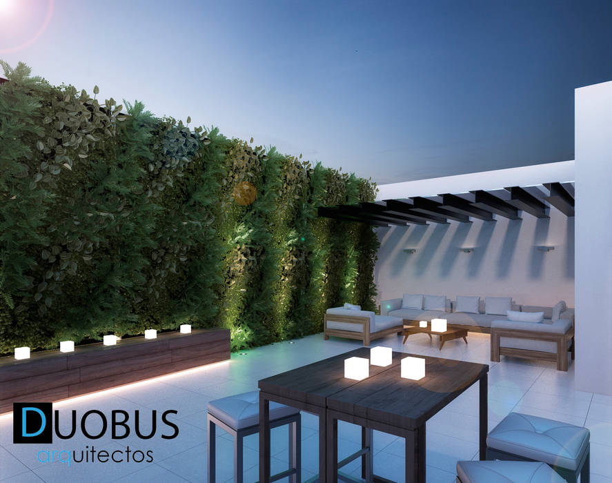 roof garden. DUOBUS M + L arquitectos Balcones y terrazas modernos