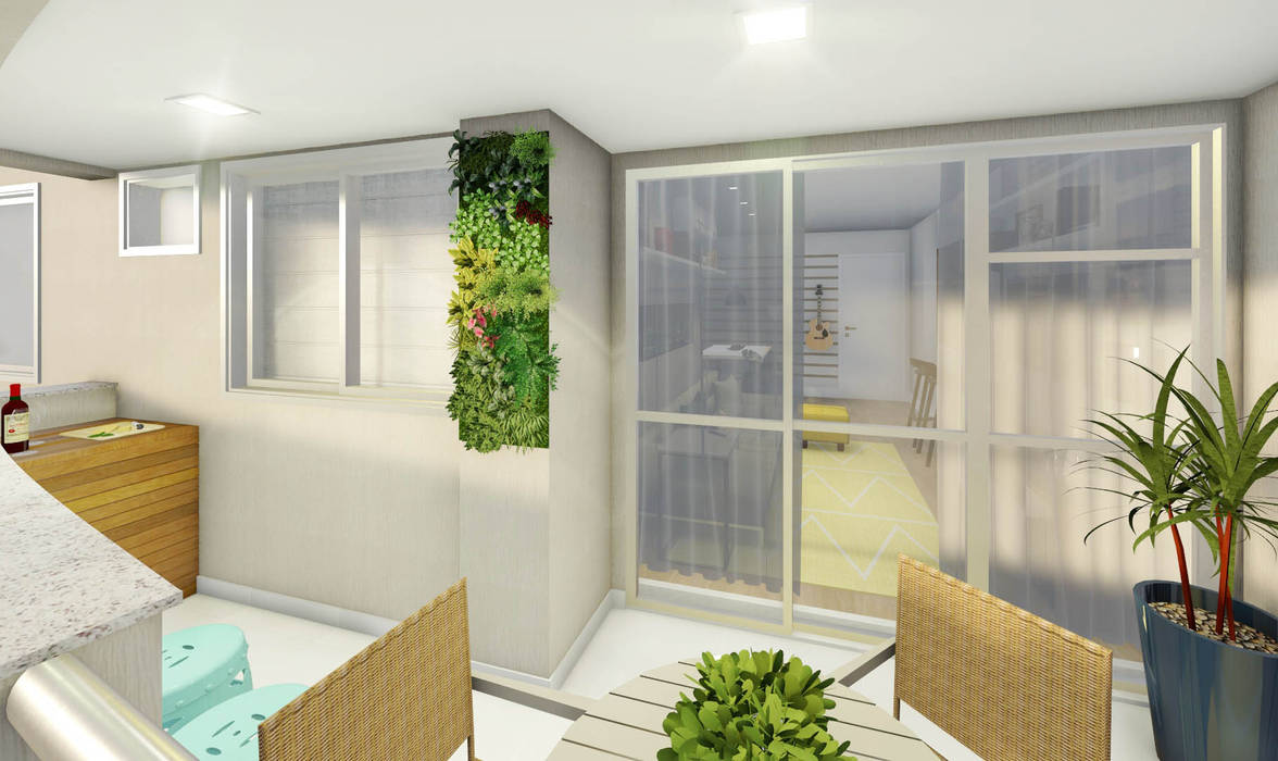 Estudo para apartamento na Barra da Tijuca, JS Interiores JS Interiores Moderner Garten