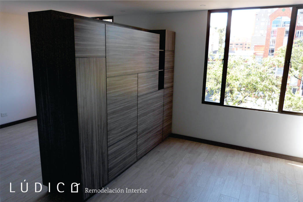 Remodelación Apartamento Chapinero, Lúdico Arquitectos Lúdico Arquitectos Salas de estilo minimalista