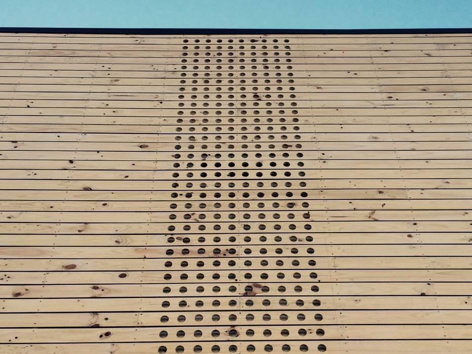 Bodega Rengifo Naritelli-Bravo Arquitectos Espacios comerciales Madera Acabado en madera Oficinas y Comercios