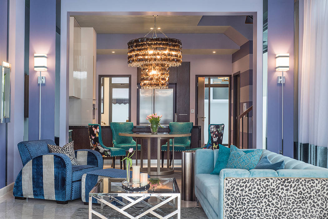 Lavander Luxe, Design Intervention Design Intervention Modern living room