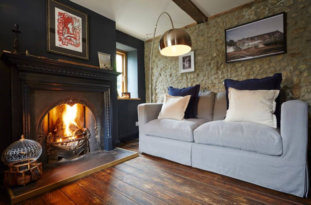 Wren Cottage, Askew Cavanna Architects Askew Cavanna Architects Country style living room