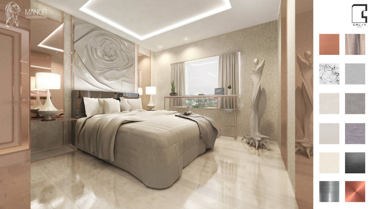 Interior Design Project for the Manor Condominium Sanambinnam in Nonthaburi, Thailand, CAL Design Co., Ltd.: classic by CAL Design Co., Ltd., Classic