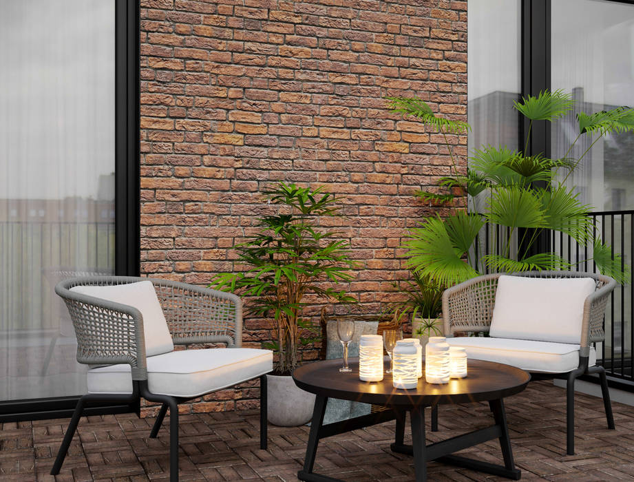 homify Balcon, Veranda & Terrasse originaux