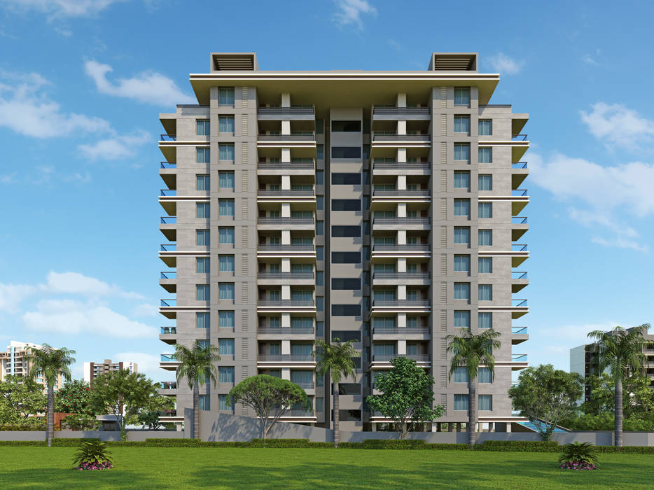 High Rise Apartment Exterior Design Houses By Kcl Solutions Homify High Rise Apartment Exterior Design Houses By Kcl Solutions