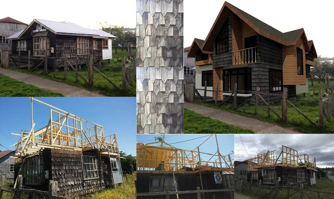 AMPLIACIÓN VIVIENDA UNIFAMILIAR - ACHAO, CHILOE, GerSS Arquitectos GerSS Arquitectos Landhäuser