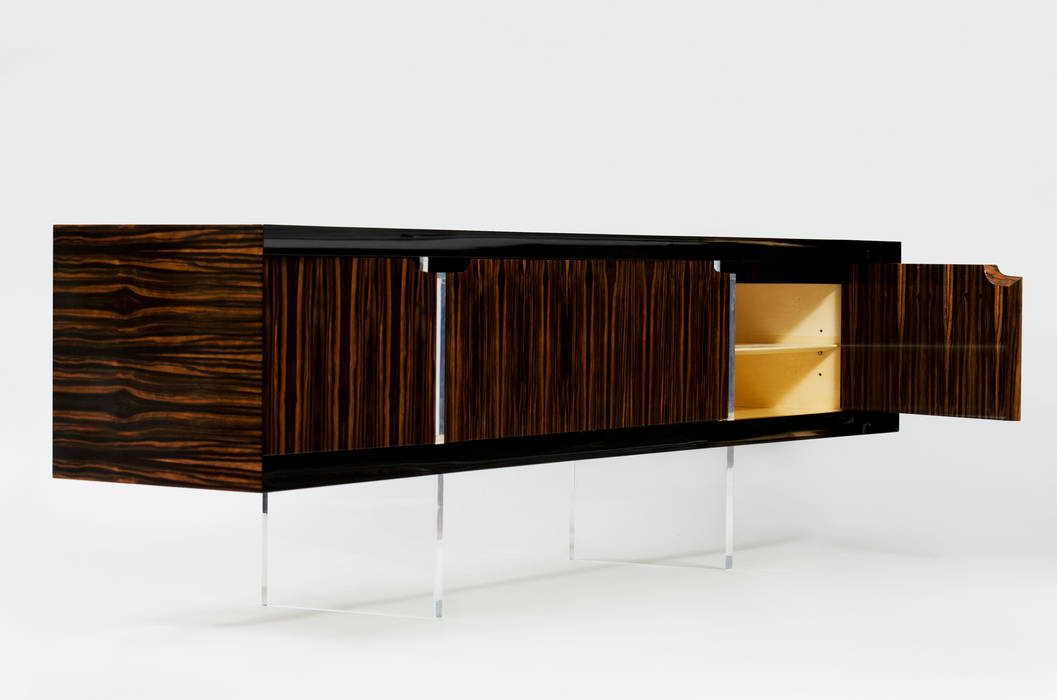 THE NADIR SIDEBOARD, Pipim Studio Pipim Studio Salas de estar modernas Madeira Acabamento em madeira Armazenamento