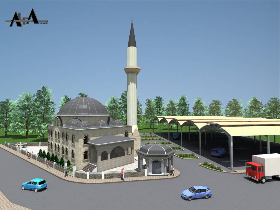 Sındırgı Cami Projesi alfa mimarlık Modern Evler