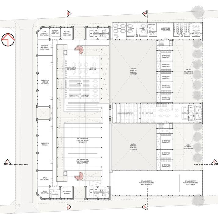 CONCURSO EX MERCADO MUNICIPAL DE RAFAELA (segundo premio - primera mención), Mauricio Morra Arquitectos Mauricio Morra Arquitectos Spazi commerciali Allestimenti fieristici