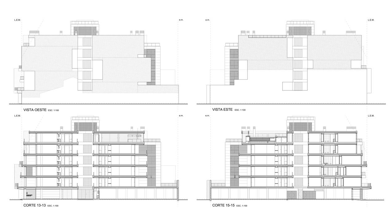 EDIFICIO BELGRANO CENTRO - Autores: Mauricio Morra Arq., Diego Figueroa Arq. y Arte de Dos Mauricio Morra Arquitectos Casas modernas