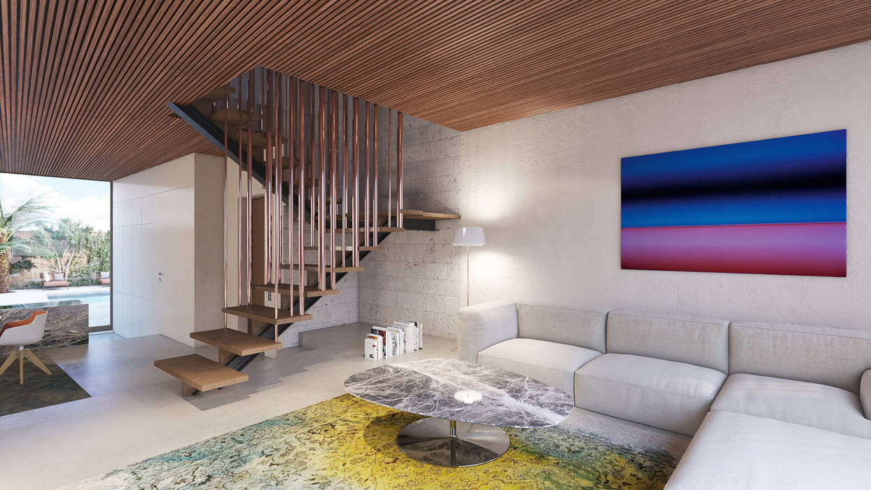 Modern Living Room By Destilat Design Studio Gmbh Modern Homify