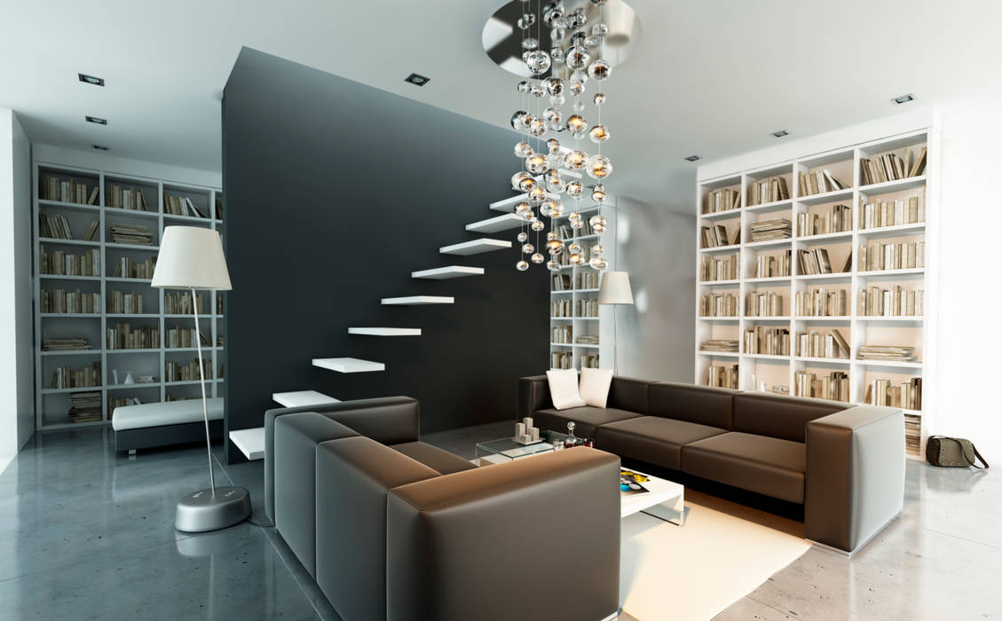 Modern Dark Living Space Gracious Luxury Interiors Modern living room