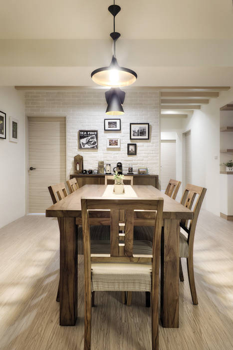 汐止-日月光, 唯創空間設計公司 唯創空間設計公司 Scandinavian style dining room