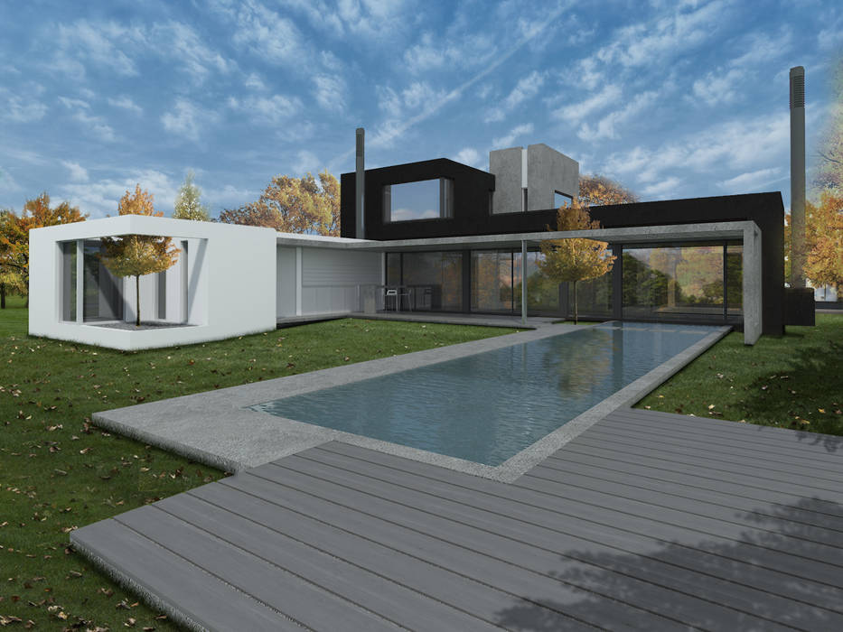 CASA LG, Poggi Schmit Arquitectura Poggi Schmit Arquitectura Piscinas de estilo moderno