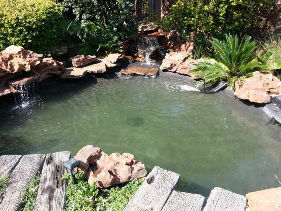 Pond Upgrade – Bryanston - After Isivande fish ponds Classic style garden pond,garden,fish pond,backyard,before and after