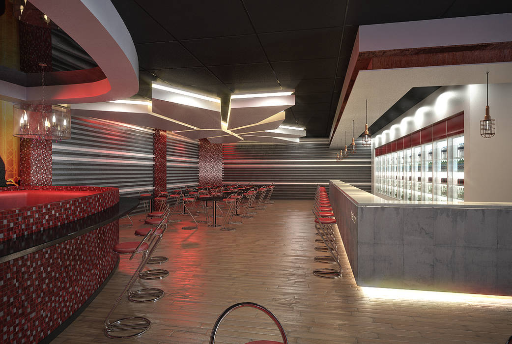 Night Club, HEID Interior Design HEID Interior Design Commercial spaces Concrete Bars & clubs