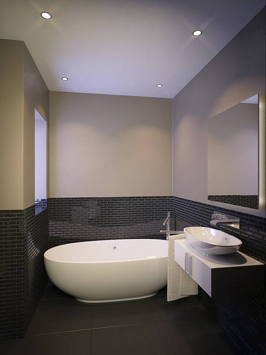Residential French Lane, HEID Interior Design HEID Interior Design Modern bathroom Tiles