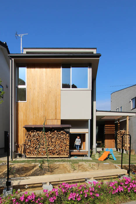 田上の家, 宮徹也建築計画 宮徹也建築計画 Vườn phong cách hiện đại Gỗ Wood effect