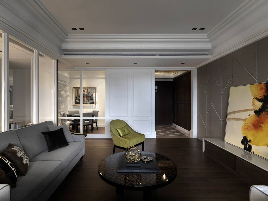 英式古典情挑 大荷室內裝修設計工程有限公司 Classic style living room