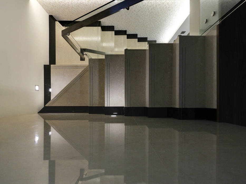 時尚精品宅 大荷室內裝修設計工程有限公司 Modern Corridor, Hallway and Staircase