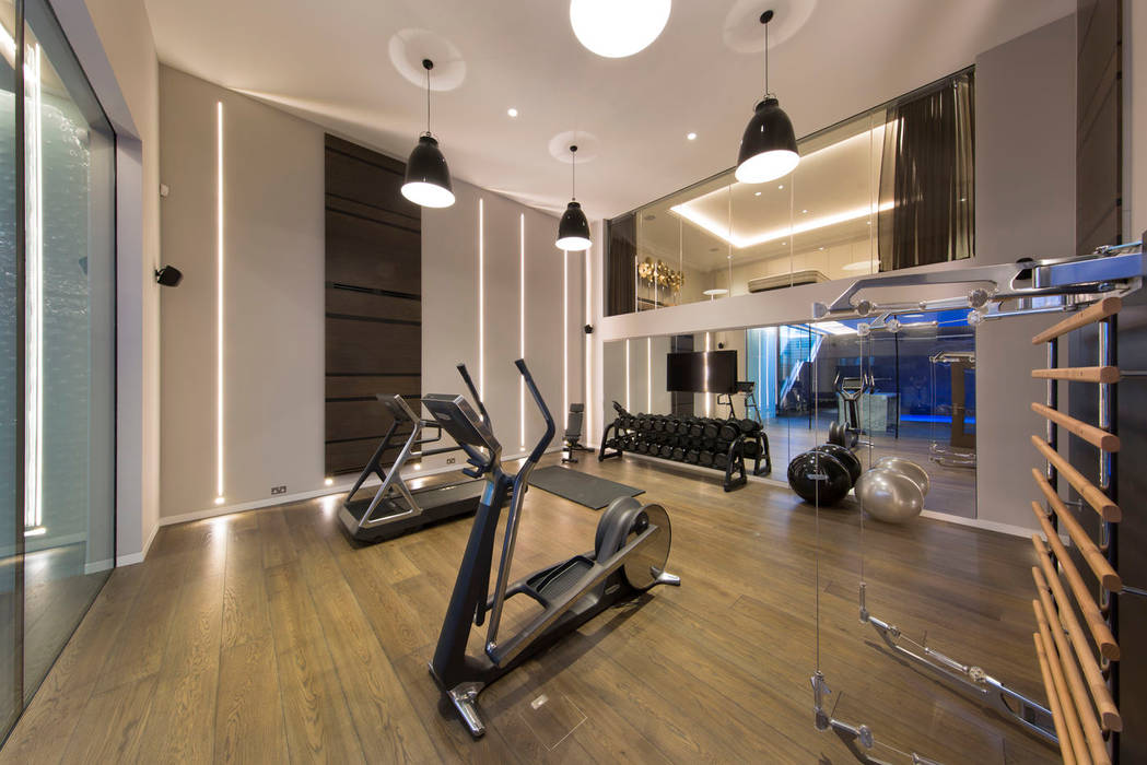 Gym KSR Architects Ruang Fitness home gym