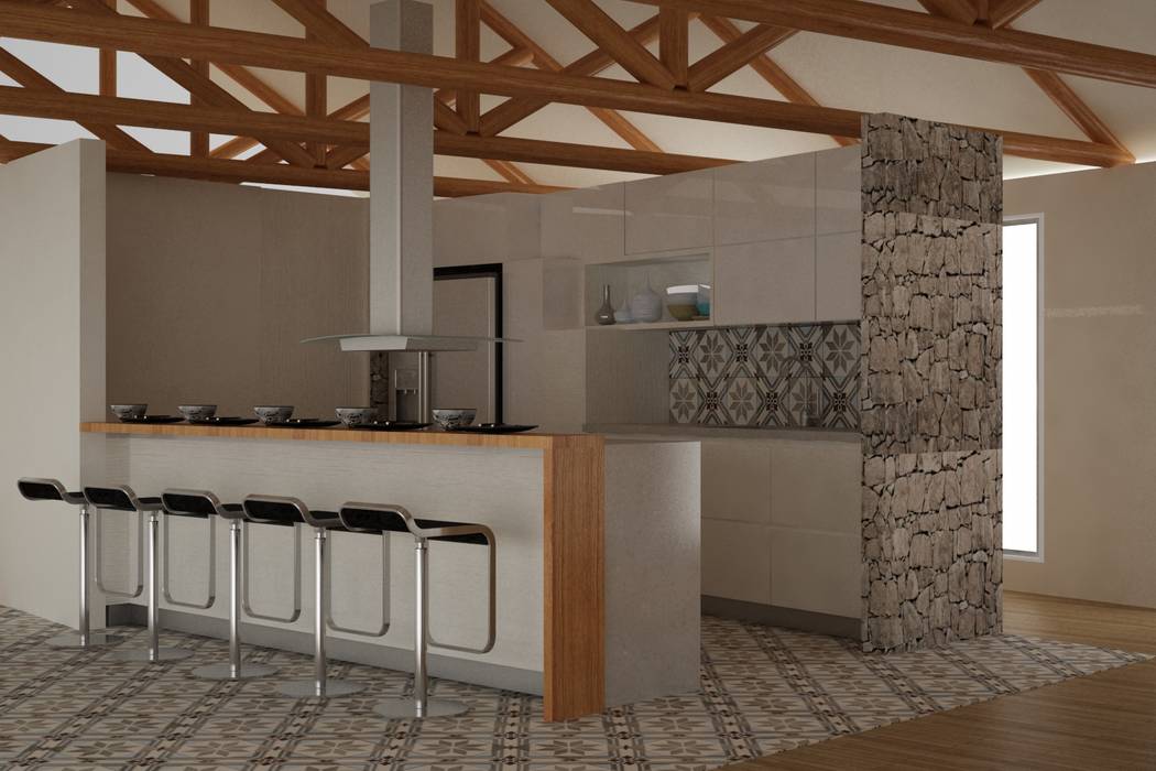 CASA VILLA DE LEYVA, ESTUDIO DUSSAN ESTUDIO DUSSAN Cocinas de estilo ecléctico