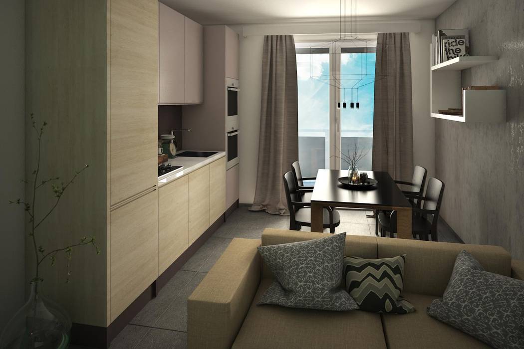 Progettazione arredo interni / rendering: in stile di m88 studio ... Studio arredamento interni