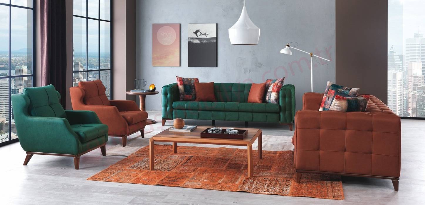 Simena Koltuk Takımı, Gümüş Mobilya Gümüş Mobilya Modern living room Sofas & armchairs