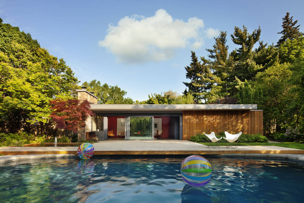 Pool House, +tongtong +tongtong Maisons modernes