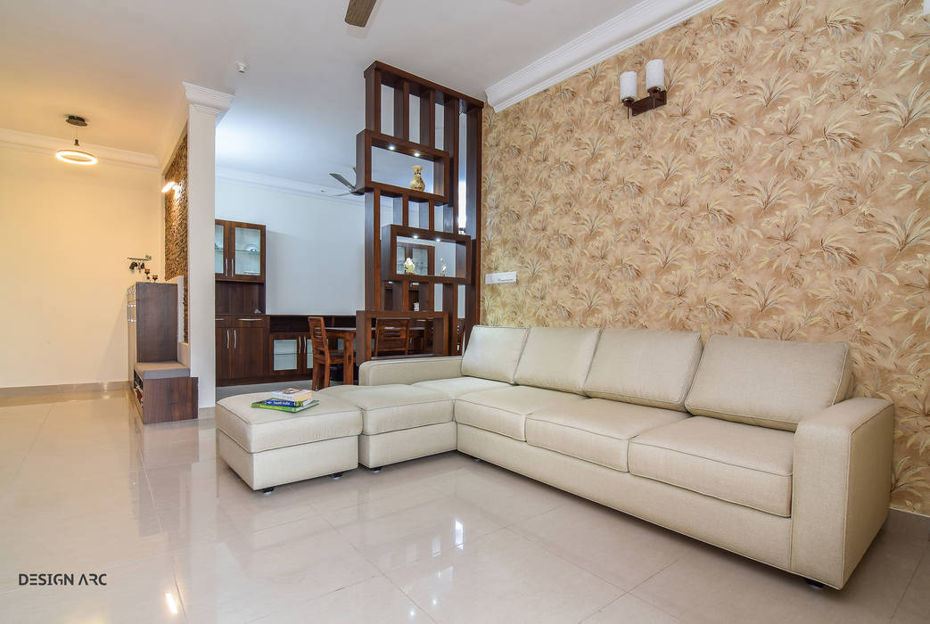 Living room interior design bangalore modern living room by design arc