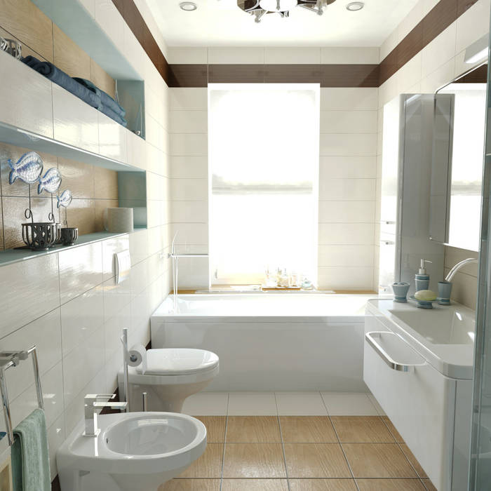 Коттедж - ванная, с/у, бойлерная, Первое Дизайн-Бюро Первое Дизайн-Бюро Ванная комната в стиле модерн