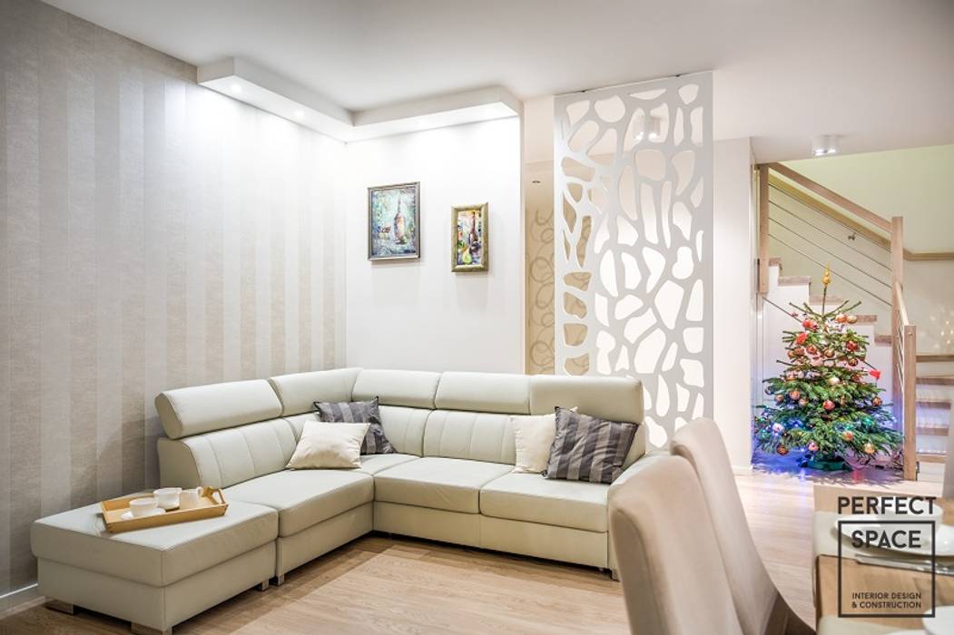 2-poziomowe mieszkanie, Perfect Space Perfect Space Salon moderne