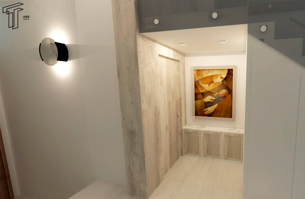 CO, TAMEN arquitectura TAMEN arquitectura Modern Corridor, Hallway and Staircase