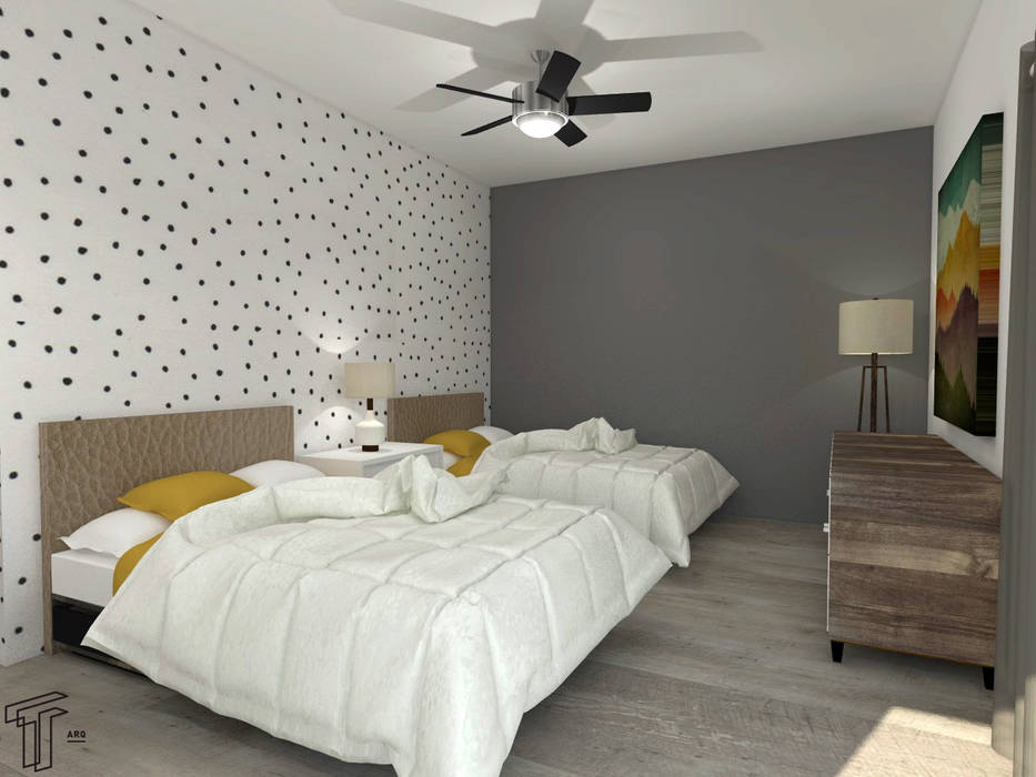 CO, TAMEN arquitectura TAMEN arquitectura Modern style bedroom