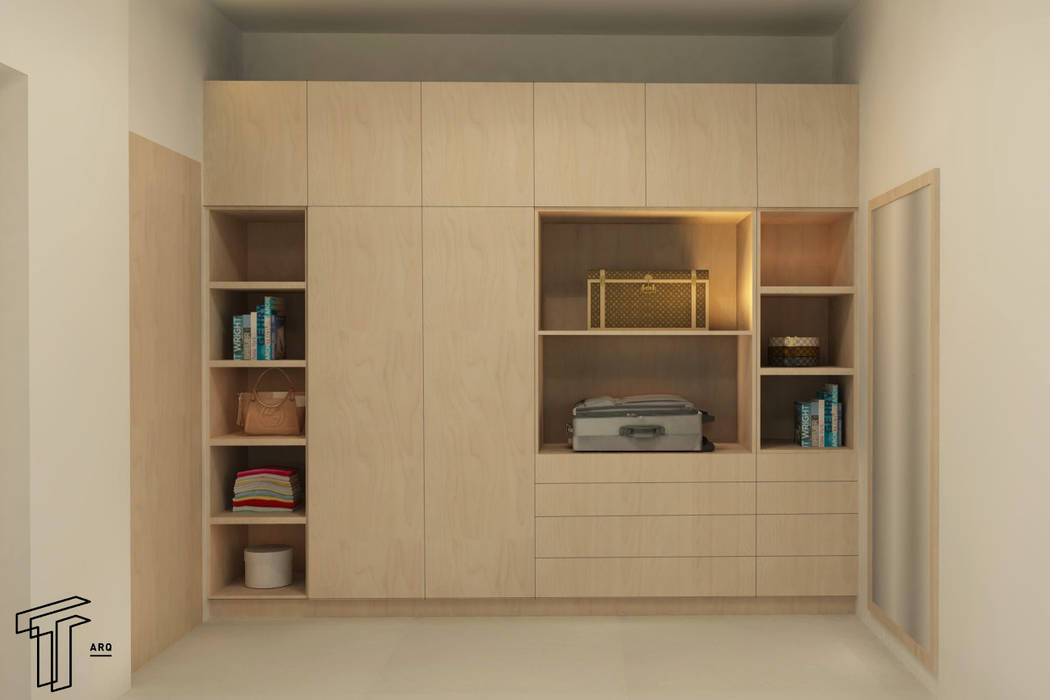 P, TAMEN arquitectura TAMEN arquitectura Modern Dressing Room