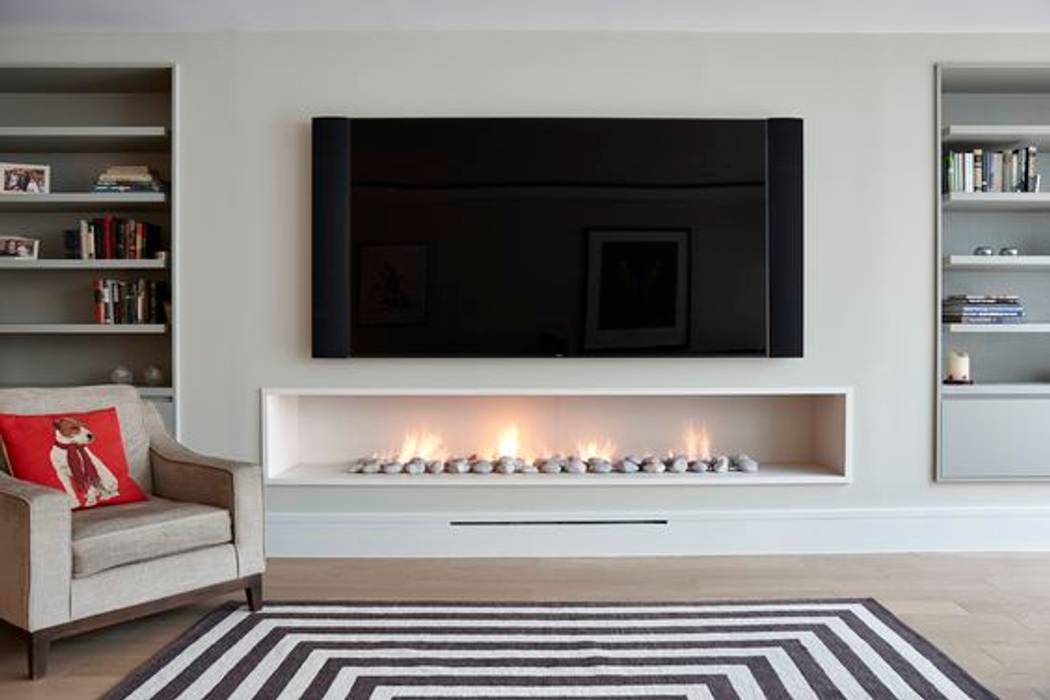 Hole In The Wall Gas Fireplace Contemporary Modern Style من The