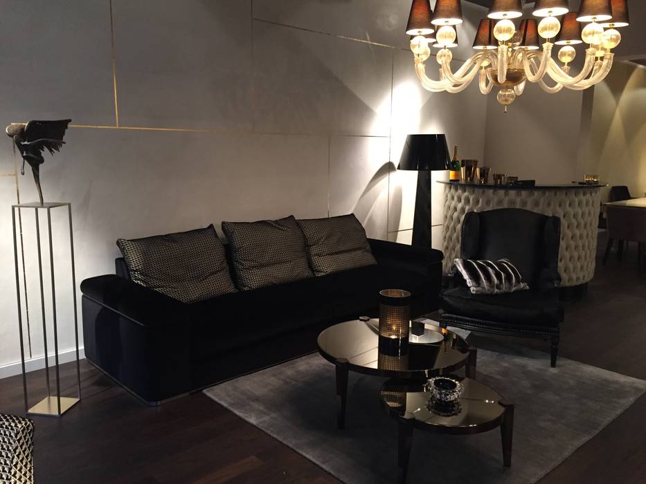 Showroom in Berlin, Art und Ambiente, Bernhardt GmbH Art und Ambiente, Bernhardt GmbH غرفة المعيشة Sofas & armchairs