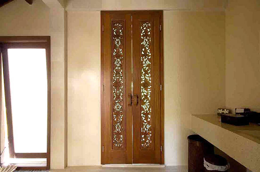 puerta de baño comprar en bali Puertas asiáticas Madera maciza Multicolor Puertas