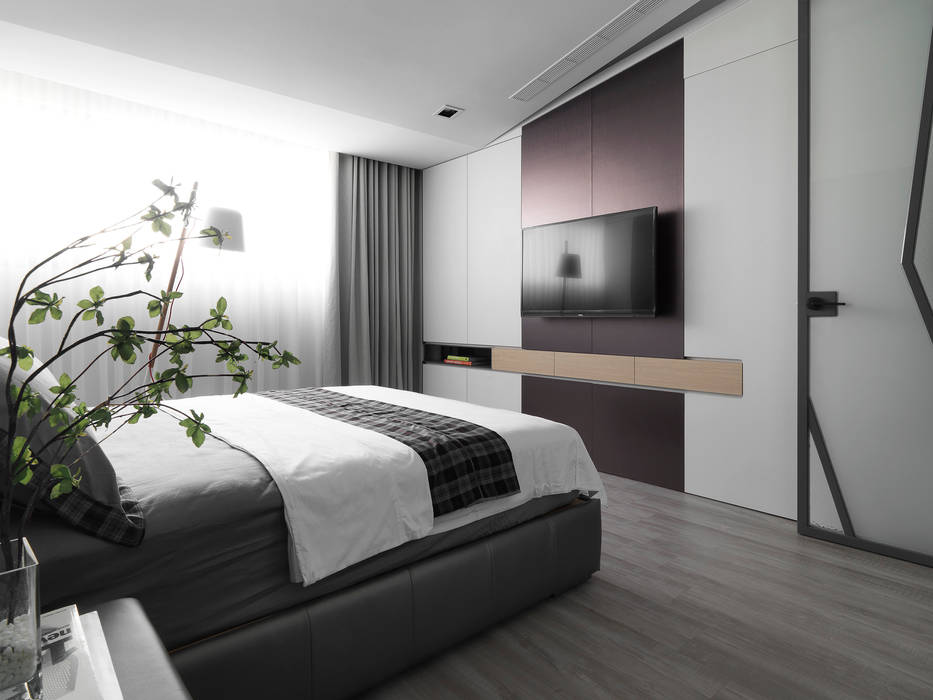 方寸之間, 樸暘室內裝修有限公司 樸暘室內裝修有限公司 Dormitorios de estilo moderno